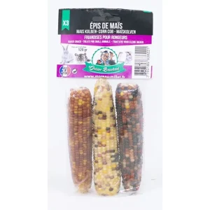 3 mini épis de maïs pour rongeurs